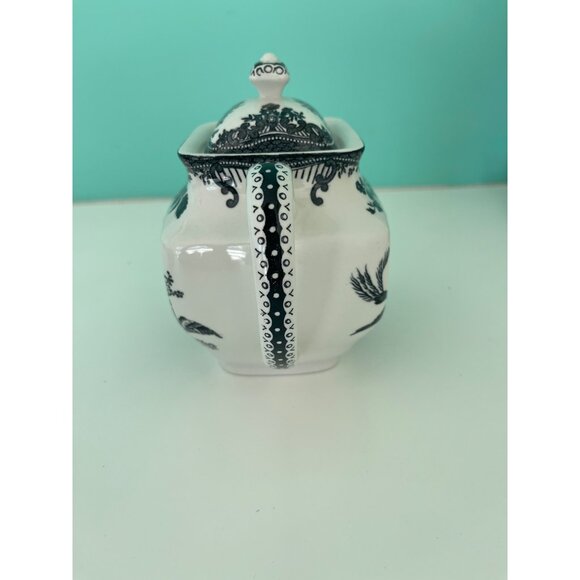 Johnson Brothers Asiatic Pheasant Teapot And Lid Black Collectible - Picture 3 of 11